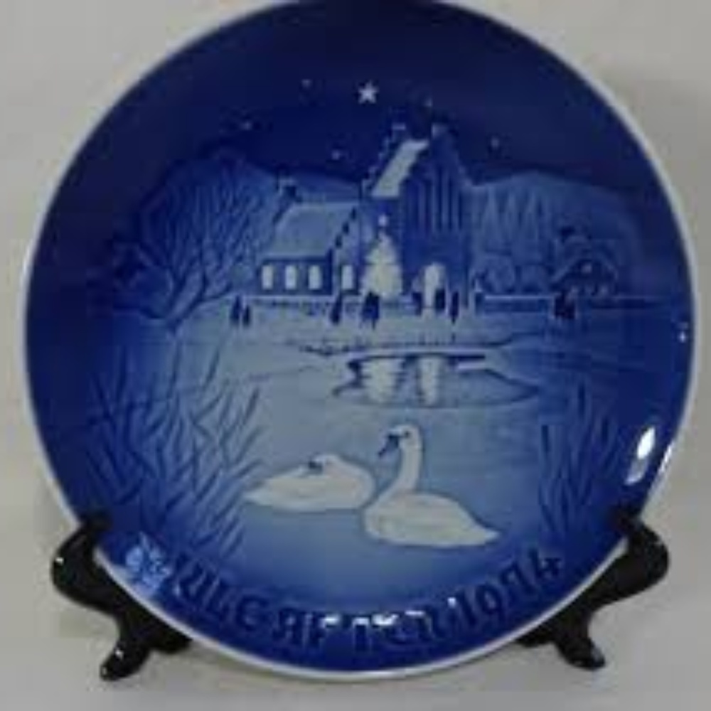 Vintage B&G Jule after 1974 Christmas plate